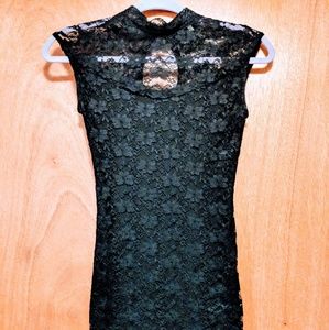 Black Lace Bodycon Dress